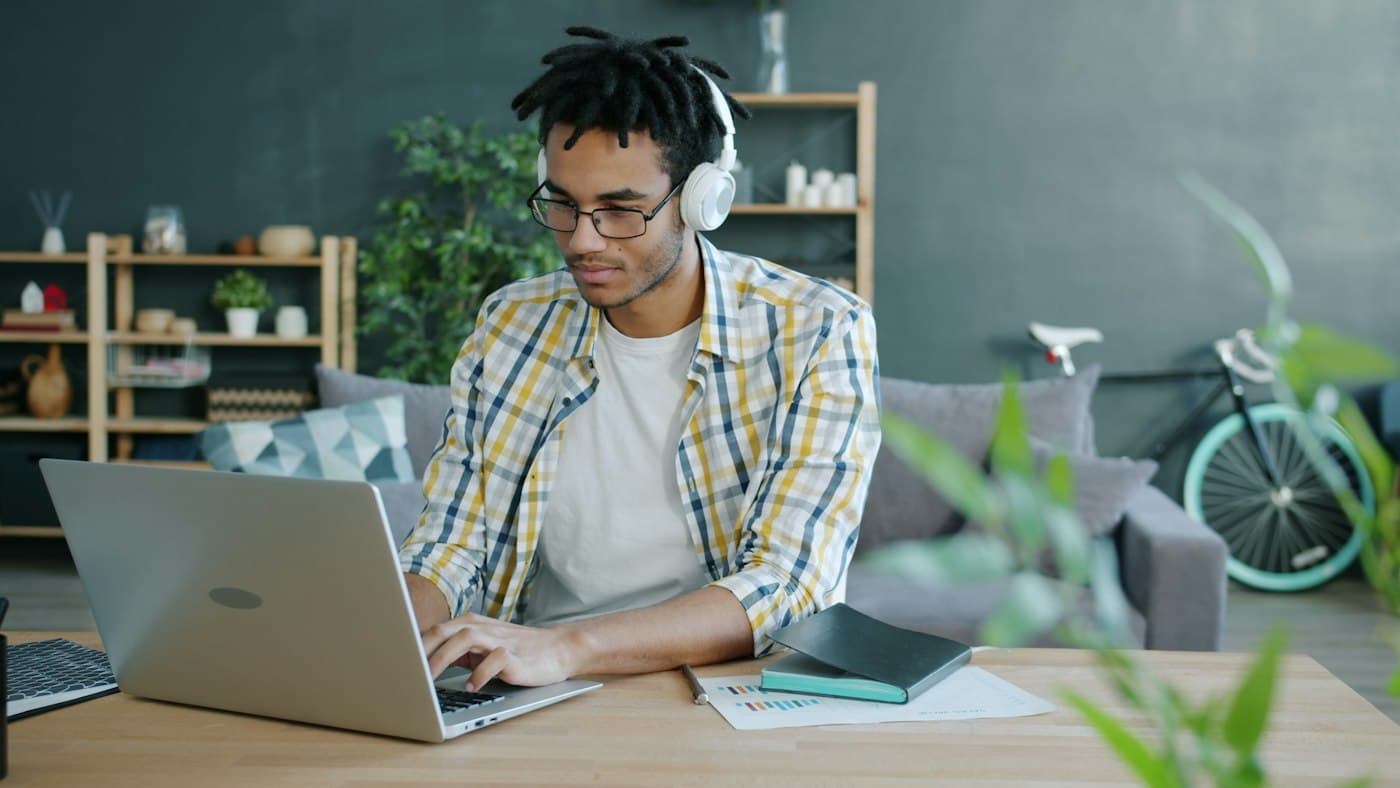 Engineer working remotely